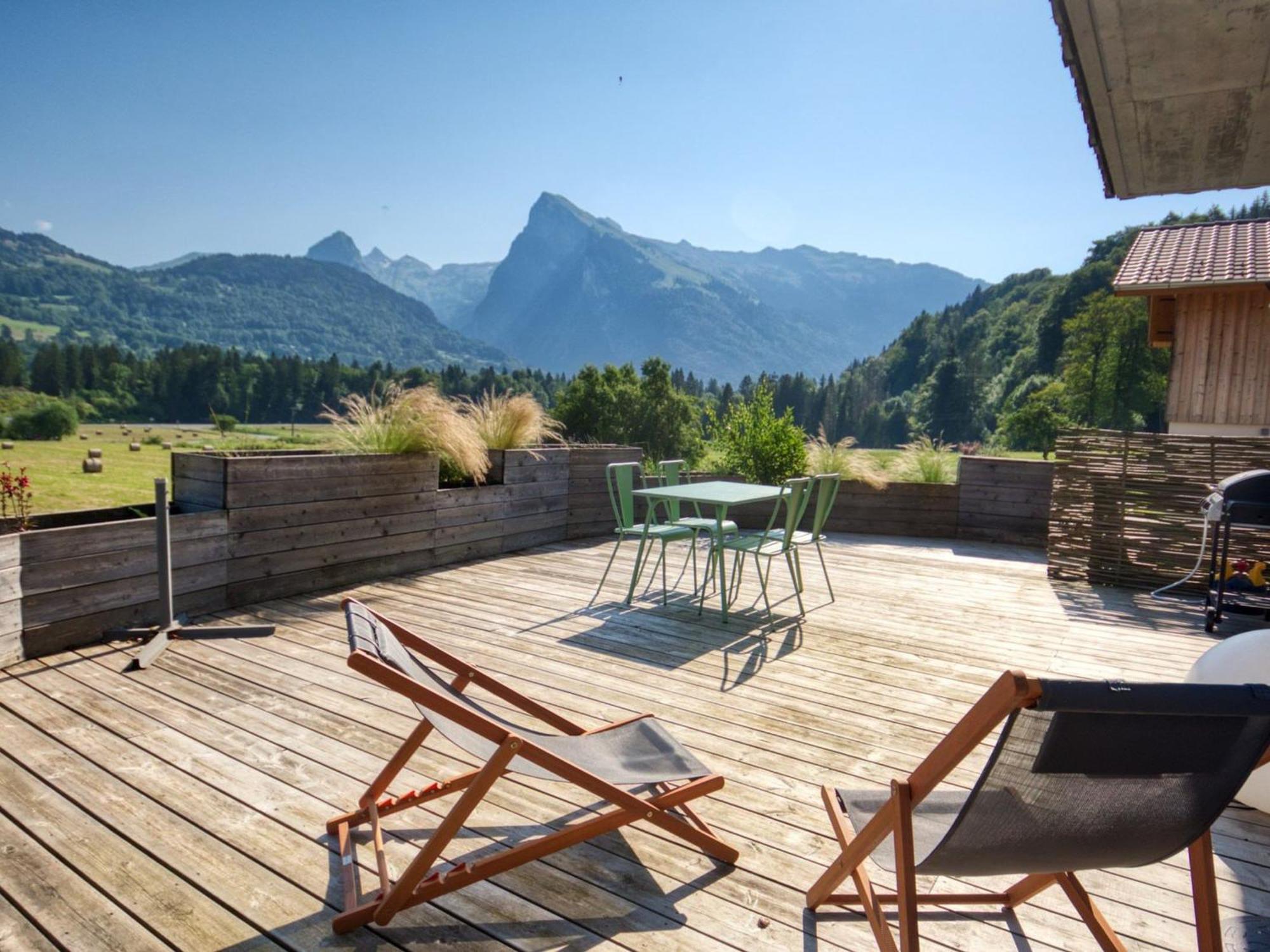Duplex 2 Chambres Avec Grande Terrasse, Animaux Acceptes, A Samoens - Fr-1-642-77 Buitenkant foto